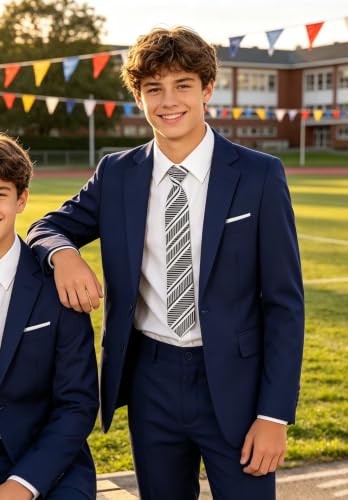 Image of Kids Suits for Boys Summer Dress Clothes Toddler Boy Tuxedo Wedding Outfit | beach wedding guest ring bearer outfit, boys formal dress clothes, teen back to school homecoming suit, slim fit 3 piece set