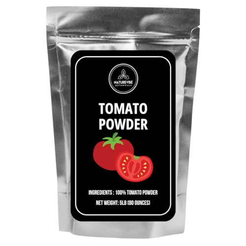 Tomato Powder 5lb by Naturevibe Botanicals | Gluten Free | Adds Flavor and Taste | Great for Skin | Bulk Bag 80 Ounces