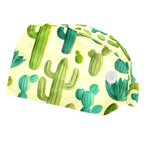 Chapeaux de travail JDEZ anti cheveux rebelles et sueur casquettes cactus