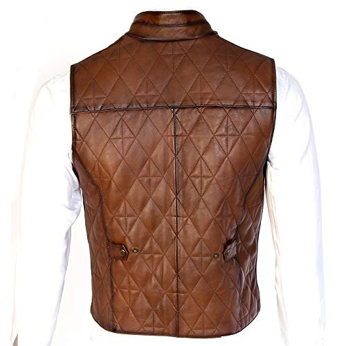 Derisitesi Gilet da uomo in pelle di agnello 100%