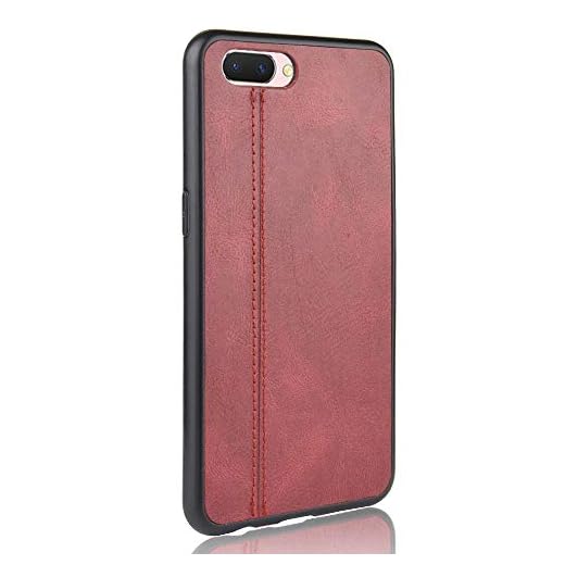 Capa para celular Oppo A3S Proteção robusta 360° Capa de couro liso para Oppo A3S