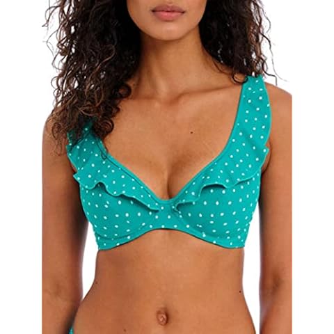 Top de bikini Freya Swim Jewel Cove con volante y soporte de aros Cover