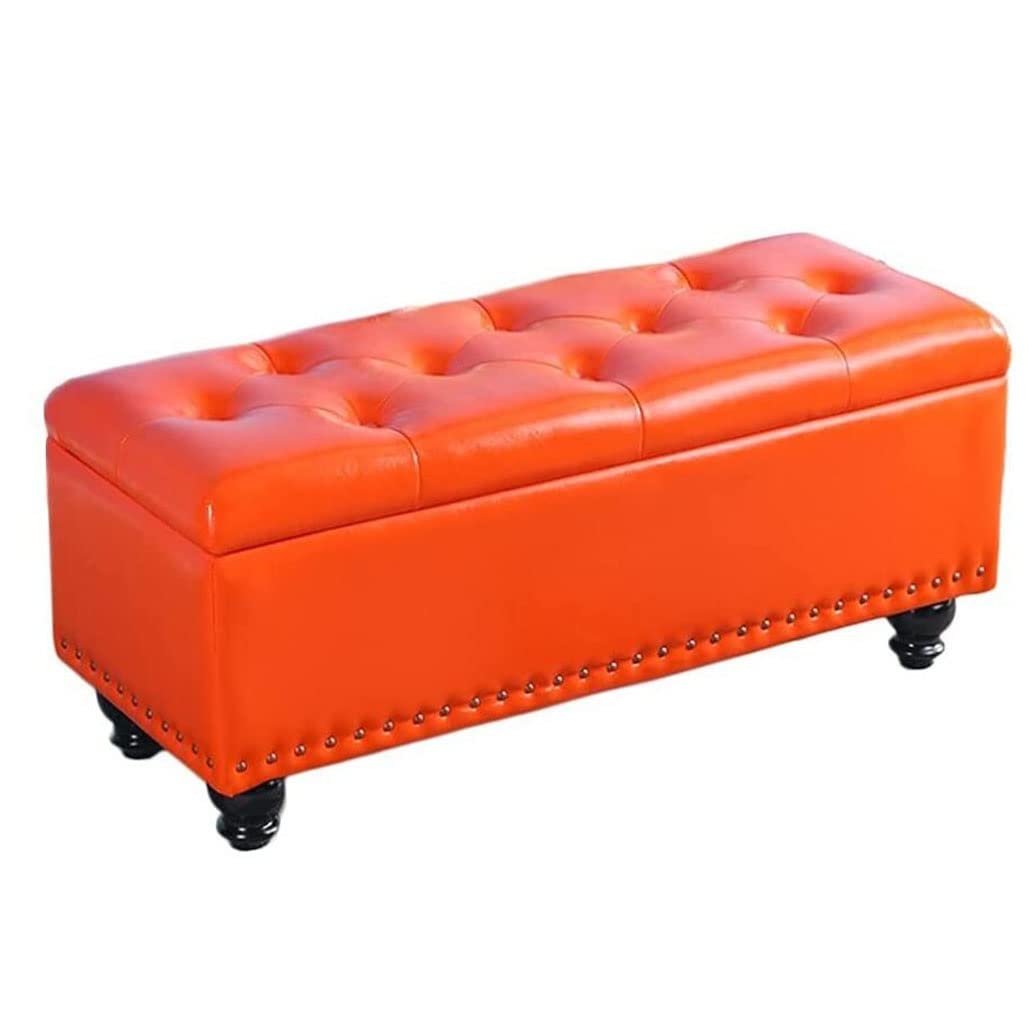 Pouf capitonné avec rangement sécurisé pour éviter le désordre du salon