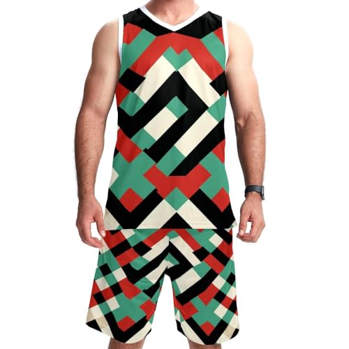 Combinaison de basket-ball à poches pratiques ensemble unisexe confortable 5XL