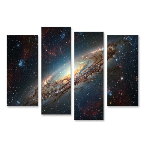 Galaxie en spirale déco murale salon pour passionnés d'espace