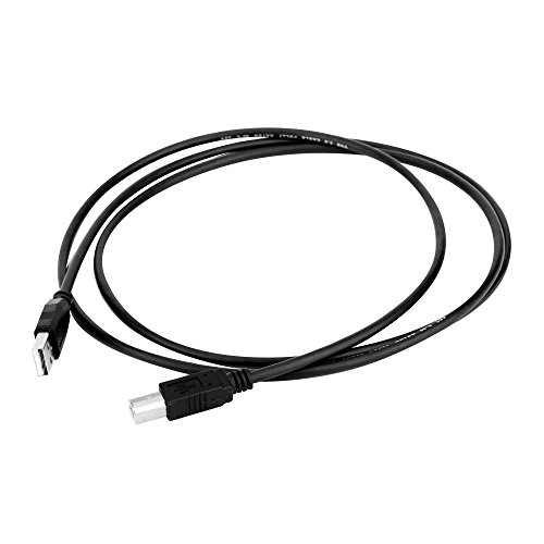 USB Cable for Printer, Scanner, External Desktop Hard Drives and Other PC / Mac Peripherals - Works with HP / Dell / Epson / Canon / Lexmark / Xerox / Samsung / Western Digital / Buffalo / Transcend / WD / Seagate / Clickfree / LaCie / Toshiba / Freecom / Iomega - USB A 2.0 Male to B Male Lead ( 1M / 3.3Ft ) - Image 3