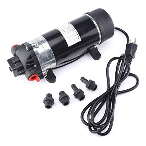 BACOENG 160PSI High Pressure Water Diaphragm Pump, Misting Booster Pump Sprayer for Caravan/RV/Boat/Marine
