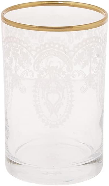 KARACABeril Coffee Side Water Glass Gold Set of 6