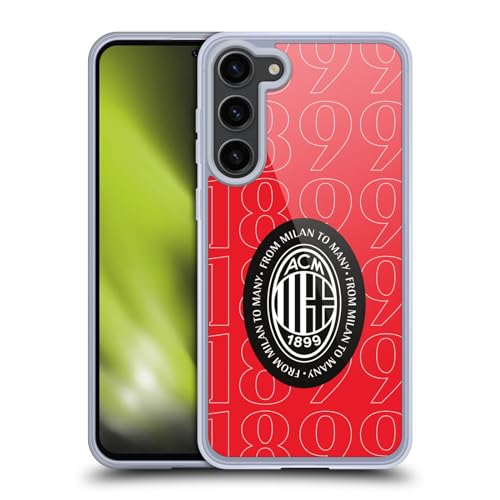 Carcasa de gel Samsung Galaxy S23+ 5G AC Milan negra antideslizante