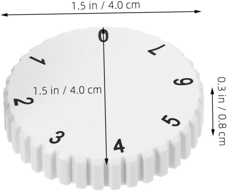 3pcs Fridge Temperature Control Knobs for Freezer, Plastic White