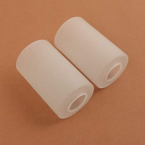Eumyviv frosted seeded glass shade, 2 pack cylinder glass lampsha…