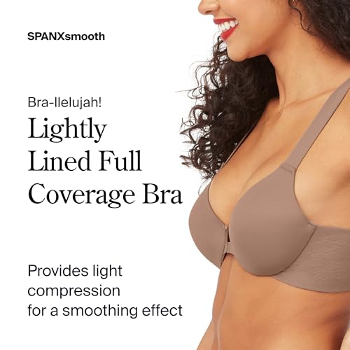 Image of SPANXsmooth Bra-Llelujah Lightly Lined Full Coverage - T-Shirt Bra - Front Closure - Smart Stretch Straps