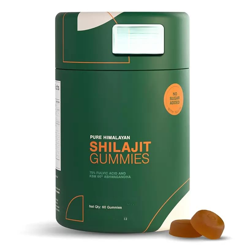 Gomitas Shilajit del Himalaya, Ashwagandha, sin azúcar añadido, aptas tanto para hombres como para mujeres.,1pcs