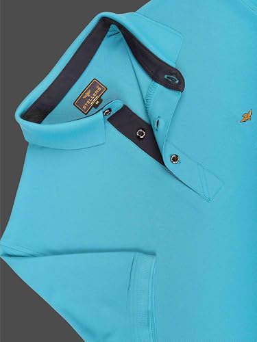 Image of STELLERS Men's Premium Polo T-Shirt Wrinkle Free Quick Dry Soft and Feather Touch Feel Regular Fit