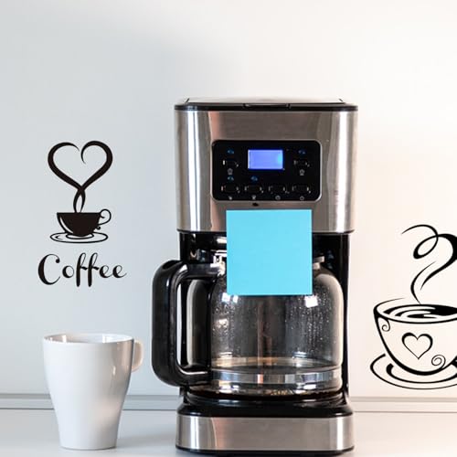 Set of 2 Coffee Themed Wall Stickers, Stylish Wall Art Decals for DIY Kitchen and Café Décor, Perfect Home Decoration Stickers - Image 4