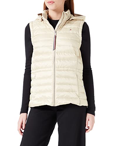 Tommy Hilfiger Damen Weste Feminine LW Down Vest Steppweste, Beige (Light...