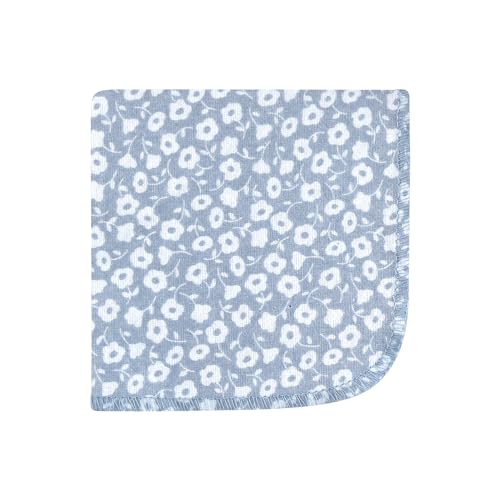 Image of Hudson Baby Unisex Baby Flannel Cotton Poly Washcloths, Modern Botanical 12 Pack, One Size