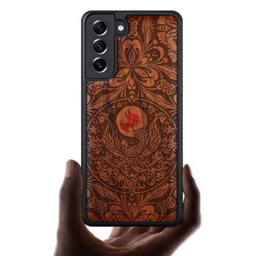 Étui pour Samsung S22 Plus Carveit en bois gravé, le cadeau artistique idéal