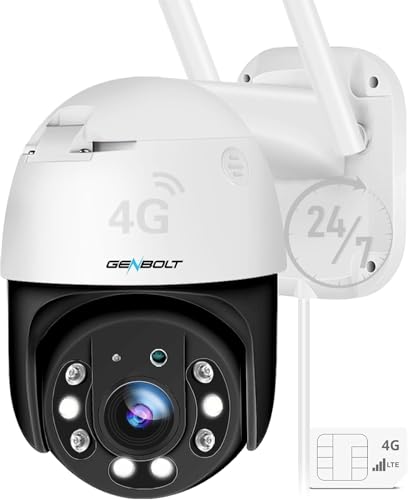 【4G LTE通信】防犯カメラ ワイヤレス 屋外 GENBOLT SIMカメラ 4Gカメラ...