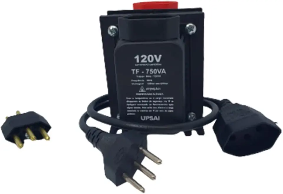 Auto Transformador de Voltagem 750va Automático Bivolt 110v / 220v ou 220v / 110v Upsai Modelo 51000075