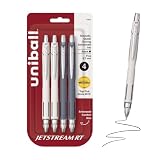 uniball™ Jetstream RT Ballpoint Pens, Black Ink, 0.7mm Fine Point, 4 Count