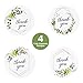 Thank You Stickers 500pcs A Roll, 1.5 inch Small Business Label 4 Greenery Designs Paper Mail Stickers for Envelope Gift Bags Treat Box