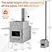 Sauna Hot Tent Stove, Portable Wood Burning Stove for Outdoor Camping with Chimney Pipe for Dry Sauna, Cooking for Family and Friends, Upgraded Heat Concentration System with Sauna Stones Baskets