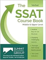 The SSAT Verbal Course Book - Middle & Upper Level 069213316X Book Cover