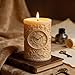 GLITZXFH Vintage Roman Numeral Clock Candle Mold Antique Roman Clock Face Pillar Candle Molds for Candles Making Resin Casting Aromatherapy Candles Wax Home Decoration
