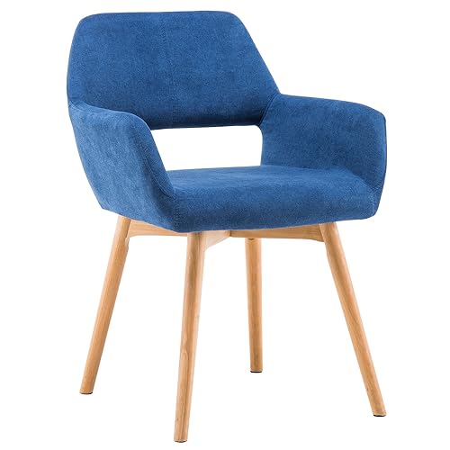 YEEFY Desk Chair No Wheels Vanity Chair Comfy Accent Chair