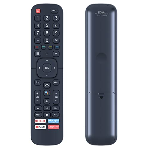 ERF2K60H Replacement IR Remote Control Compatible for Hisense 4K ULED UHD LED Android Smart TV 43H6570G8G 50H6570G 50H8G 55H8G 55H6570G 65H 65H6570G 70H6570G 75H8G 75H6570G 85H6570G