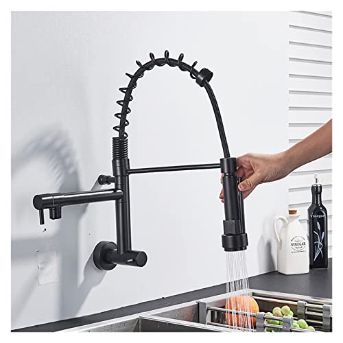 Robinet de cuisine à ressort avec douchette extractible orientable à 360°