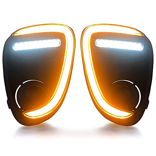 Image of Drl Day Time Running Light for Maruti Baleno Facelift 2019 Model with Matrix Indicator Imported (Neon Type)(Set of 2 with Complete Wiring)