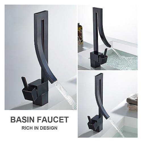 Robinet de salle de bain anti-éclaboussures mitigeur lavabo carré chrome facile à nettoyer - 6