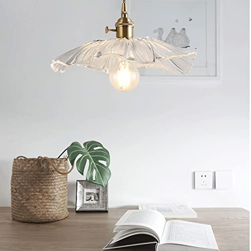Lámpara de iluminación decorativa de granja en vidrio y latón 4