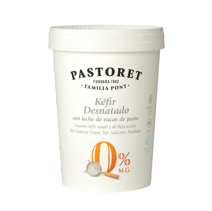 (Pack 4ud x 500g) PASTORET Kéfir con leche de vacas de pasto 500 ml (REFRIGERADO) (Desnatado 0%)