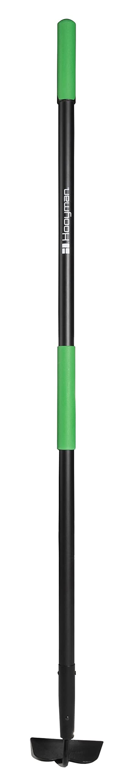 Photo 1 of ***DAMAGED -HANDLE BENT -SELLING AS IS *** Hooyman Garden Hoe with Forged Steel Head Construction, Ergonomic No-Slip H-Grip Handles, and Tough Fiberglass Core for Breaking Up Soil and Weeds during Gardening, Yardwork, Farming, and Outdoors Small