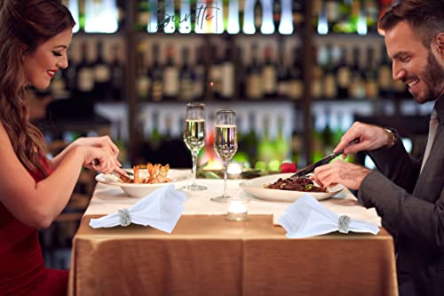 Silver Braided Rope Napkin Rings - Set Of 12 #TOP1