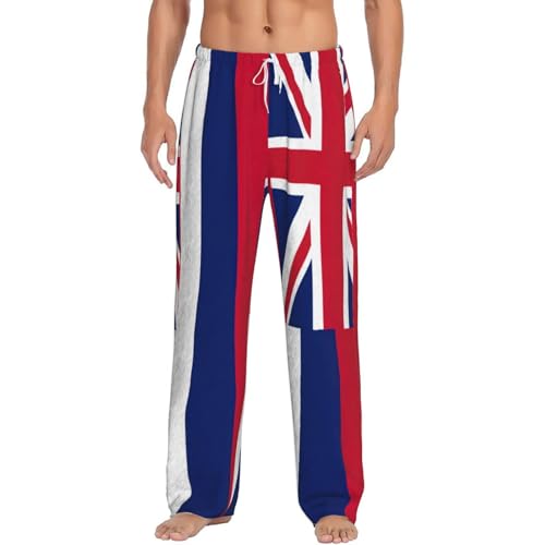 Pantalon de pyjama homme en polaire motif Hawaii confortable