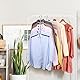 2er-Packung Platzsparende Kleiderbügel, ZriEy 6-Stufiger Zusammenklappbarer rutschfeste Kleiderbügel mit Schaumstoff Gepolsterte, Metallbügel T-Shirt-Kleiderbügel, Schrank-Organizer und -Aufbewahrung