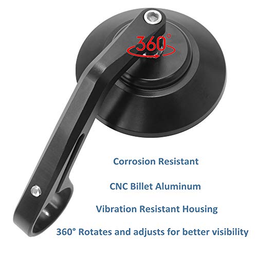 Universal Bar End Mirrors Motorcycle Handlebar Mirrors 7/8 Handle Round replacement for 7/8" handlebar or inside handlebars with 13 to 18mm inside diameters