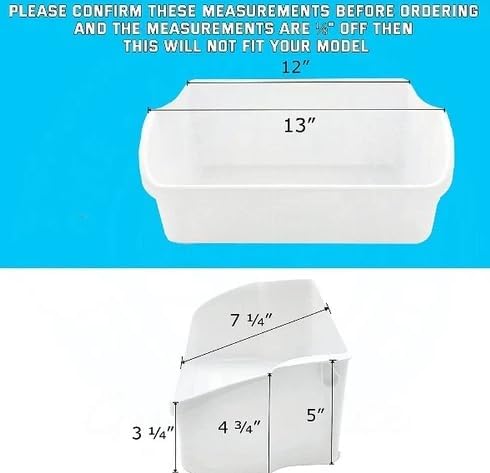 240324501 Refrigerator Door Bin Shelf Compatible with Frigidaire, Electrolux AP2115782,240324505, 240324509, 890978, AH429766, EA429766, PS429766,FRS23H5ASB8,FRS23R4AW8,FRS23R4CW0,FRS23H5ASB6