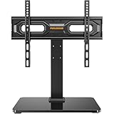 PERLEGEAR 卓上テレビスタンド 低めロータイプ 23〜60インチ対応 9段階高さ調節 VESA 75×75〜400×400mm 耐荷重45kg 壁寄せでスッキリ tvスタンド