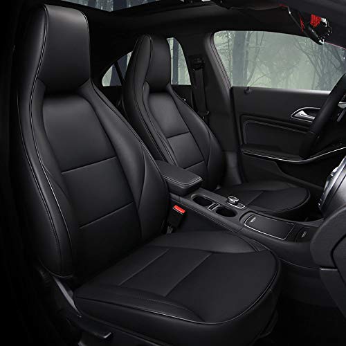 MAOMAOQUEENss Fait sur Mesure -Respirant Ensembles De Housses De SièGe De Voiture en Cuir Compatible avec Mercedes-Benz Gla/Cla/Classe A, Etc,SièGe EntièRement Entouré,Compatible Airbag,E Cover