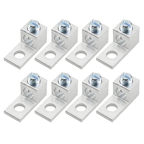 Meetoot TML-TA-21B2U-8 8Pcs Aluminum Alloy Mechanical Lugs 29X13X14Mm Terminal Mechanical Lug 2Awg Ta-2 1B2U cover