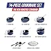 Blue Diamond 14 Piece Cookware Set, Diamond Infused PFAS & PFOA-Free Ceramic Nonstick Pots and Pans, Durable, Non Toxic, Metal Utensil Safe & Scratch Resistant, Dishwasher & Oven Safe, Blue