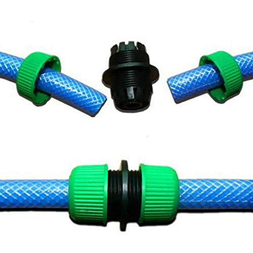 KOOBOOK 5Pcs 1/2\'\' Garden Water Hose Joint Connector Pipe Mender Repair Leaking Joiner Connector Adapter