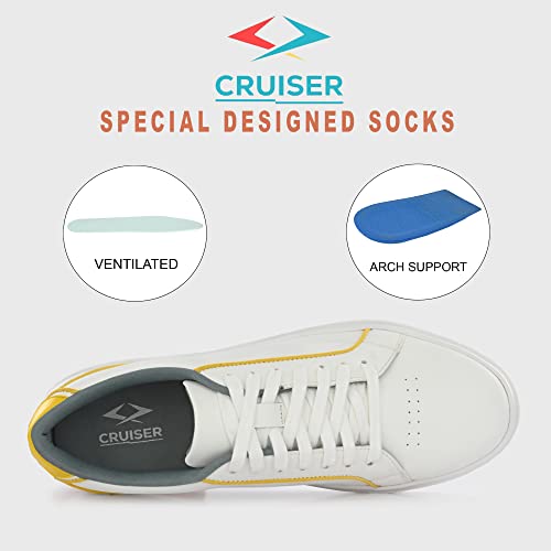 Image of Cruiser Mens Casual Shoes|Sleek, Stylish, and Ready for Anything Sneaker |Comfortable Trendy Minimal Design Sneakers with Super Comfort Ultra Cushioned Padding (2624)