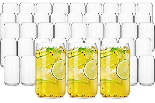 Bavel - BaveL Can Shaped Beer Glass - 20 oz - 48 PACK, Beer glasses set of 48 /Beer drinking glasses/tumbler for bock beer (48-pack)