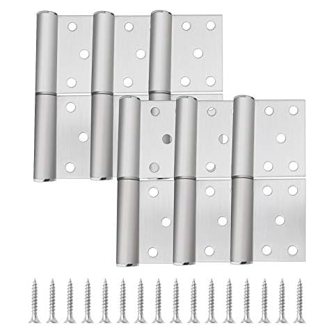 Bisagras de bandera de 10 cm desmontables de acero inoxidable cepillado para puertas Cover
